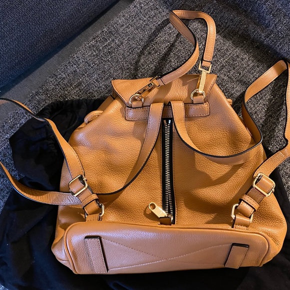 Milly Tan Leather Backpack New without tags main image 6